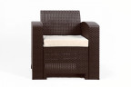 Rattan premium, комплект из 2-х кресел в цвете венге с подушками
