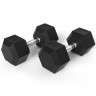 Гантели DFC гексаг. обрезиненная пара DB001-42,5 кг