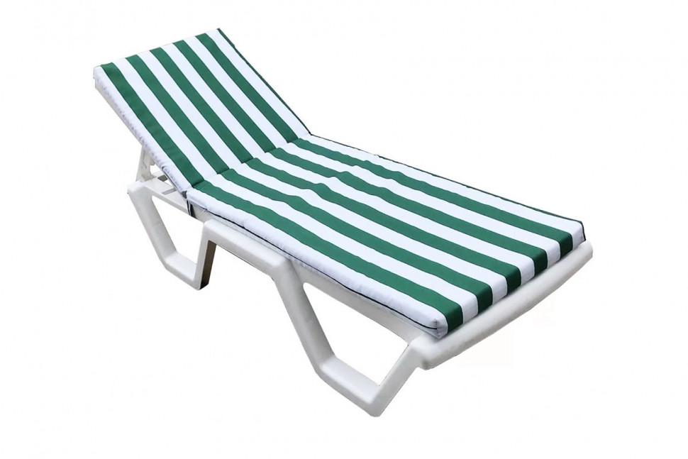 Матрац для шезлонга Tweet бело-зеленый Матрац для шезлонга Tweet бело-зеленый