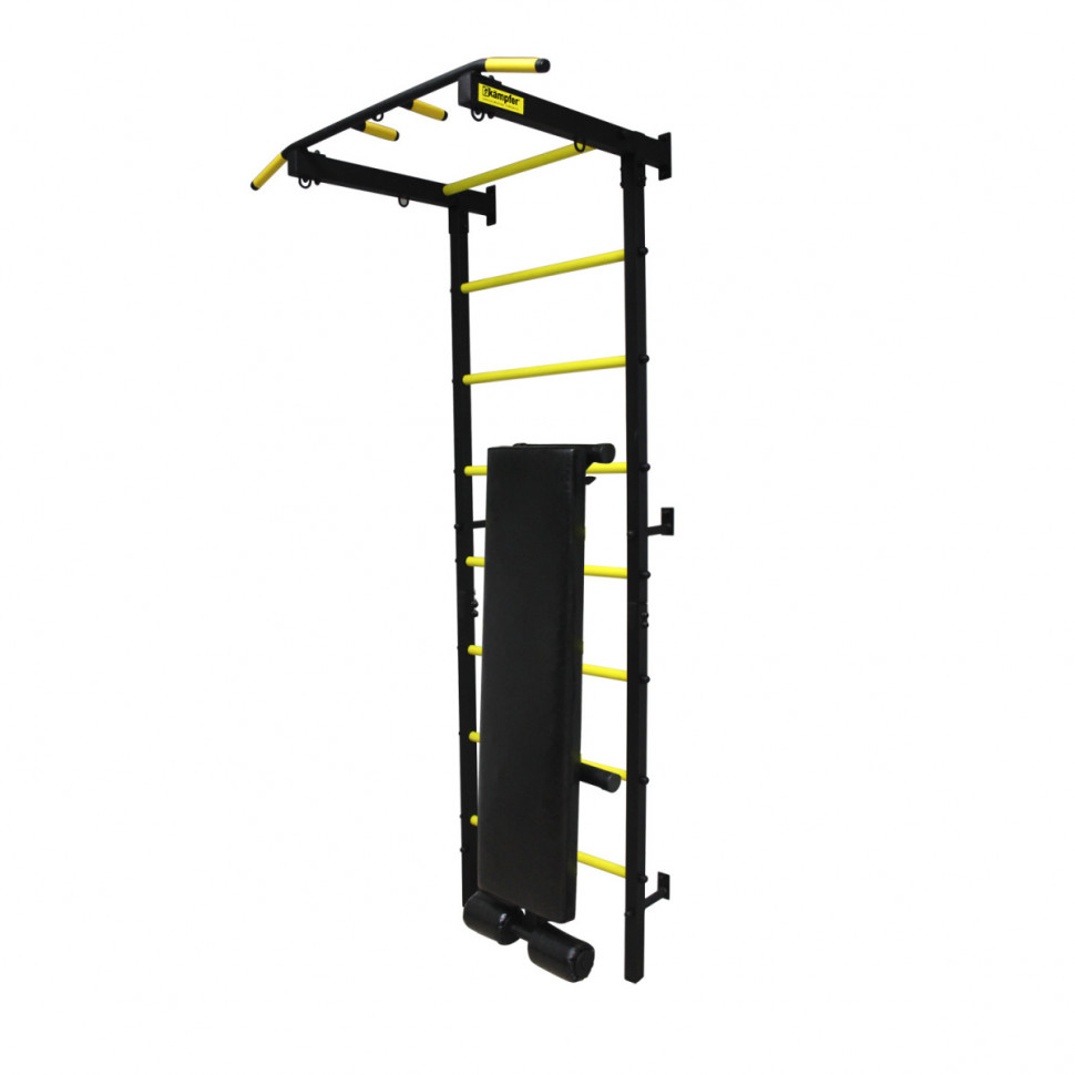 Профессиональная шведская стенка Kampfer Mustang Powerful (черный/желтый) Профессиональная шведская стенка Kampfer Mustang Powerful (черный/желтый)