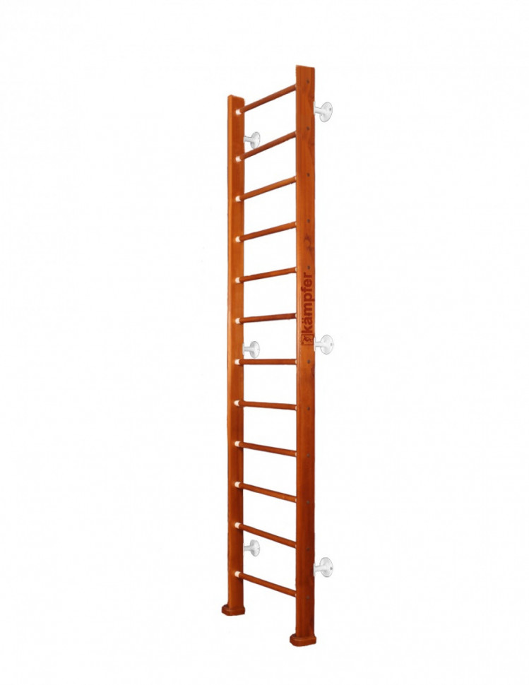 Шведская стенка Kampfer Classic Wall (№4 Вишневый Высота 3 м белый)