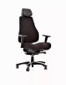 Кресло Falto-Profi DISPATCHER ORTO 02104H Fighter black 60999 (Черн каркас / Черн ткань / АЛ Крест)