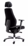 Кресло Falto-Profi DISPATCHER ORTO 02104H Fighter black 60999 (Черн каркас / Черн ткань / АЛ Крест)